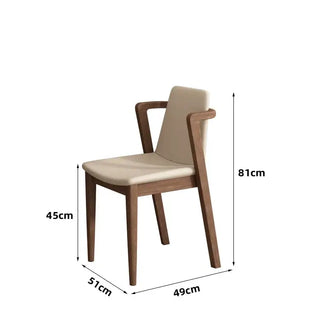 Walnut Wood Low Arch Dining Chairs – Light, Brown & Black Finishes