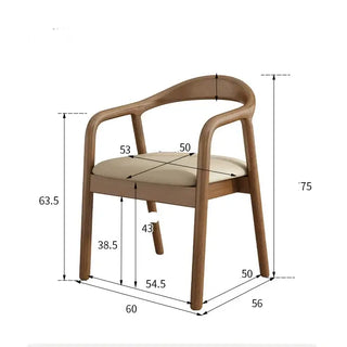 Стул для столовой из орехового дерева в деревенском стиле – ручная работа, естественное очарование