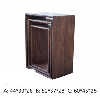 Walnut Wood Wall Hanging Shelves – Pure Solid Walnut in Multiple Sizes