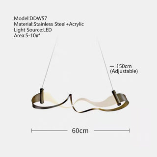 Wave Chandelier: Stylish Lighting for Any Space-Kitchen Island