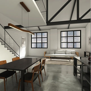 Wave Light: Wooden Wave Bar Hanging Light for Kitchen-Kitchen Island