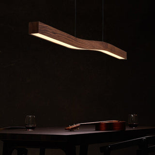Wave Light: Wooden Wave Bar Hanging Light for Kitchen-Kitchen Island
