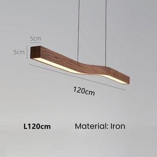 Wave Light: Wooden Wave Bar Hanging Light for Kitchen-Kitchen Island