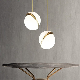 White Glass Ball Bubble LED Pendant Lights - Modern Style-Pendant Lights