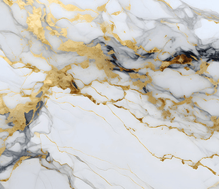 White & Gold Stone - Marble Wallpaper Murals-Marble Design Wallpaper