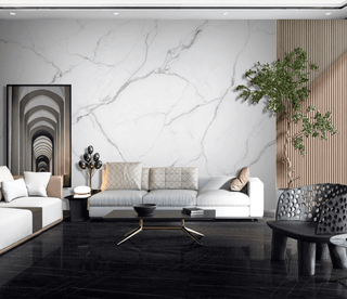 White Liner Stone - Marble Wallpaper Murals-Marble Design Wallpaper