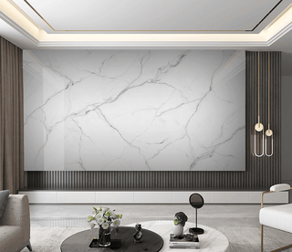 White Liner Stone - Marble Wallpaper Murals-Marble Design Wallpaper