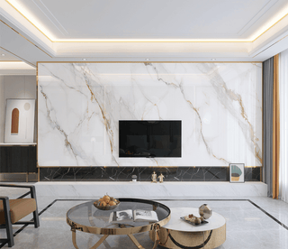 White Lines Stone Design - Marble Wallpaper Murals-Marble Design Wallpaper