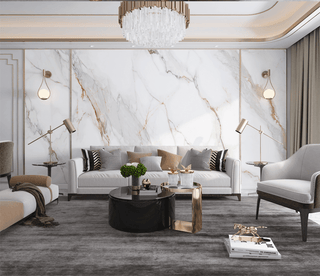 White Lines Stone Design - Marble Wallpaper Murals-Marble Design Wallpaper
