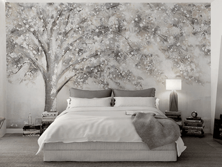 Widespread Tree Grey Theme Wallpaper Murals-Trees Wallpaper