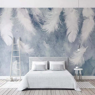 Willow Tree Mural Wallpaper – Large Leaf Design-Flower & Leaf Wallpaper