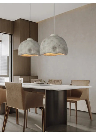 Wind Pendant Lustre Lighting – Sculptural Resin LED Cord Light