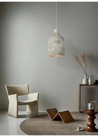 Wind Pendant Lustre Lighting – Sculptural Resin LED Cord Light