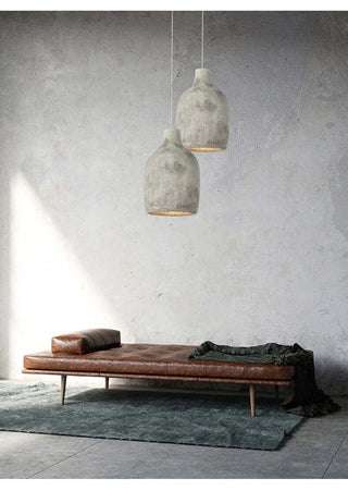 Wind Pendant Lustre Lighting – Sculptural Resin LED Cord Light