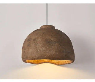 Wind Pendant Lustre Lighting – Sculptural Resin LED Cord Light