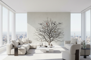 Wintervögel-Baum-Wandbild – Werten Sie Ihren Raum auf