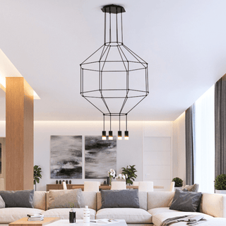 Wireflow LED Chandelier - Illuminate Your Space-Chandeliers