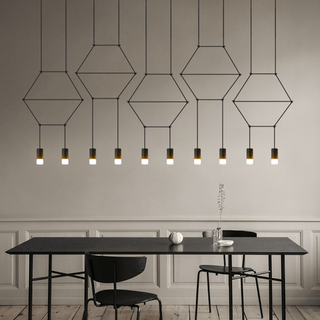 Wireflow LED Chandelier - Illuminate Your Space-Chandeliers