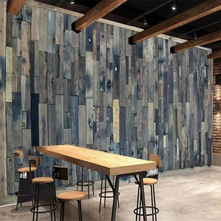 Wood Brick Effect Wallpaper - Transform your Room Today-Geometric Shapes Wallpaper