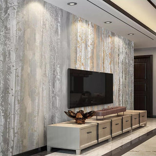 Wood Texture Forest Wallpaper: Transform Your Space-Marble Design Wallpaper