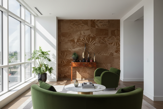 Wooden Leaf Textures Wallpaper Mural