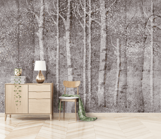 Woods Design - Forest Tree Trunks Wallpaper Mural-Trees Wallpaper