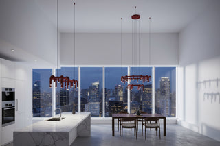 U-Shaped Ceiling Chandelier | Single to 3-Tier Ring Light