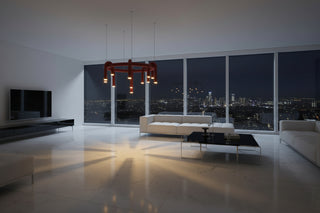 U-Shaped Ceiling Chandelier | Single to 3-Tier Ring Light
