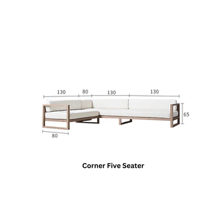 High-End Modular Outdoor Furniture Set – Solid Wood Poolside Collection - GraffitiWallArts.com