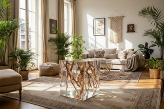 High-End Statement Cube Side Table 