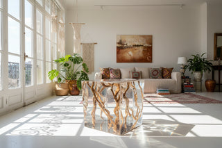 High-End Statement Cube Side Table 