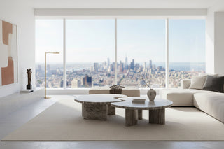 Interlocking Travertine Coffee Table Set