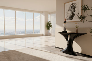 Italian Luxury Entryway Cabinet – Modern Fiberglass Console Divider Table-Graffitiwallarts.com