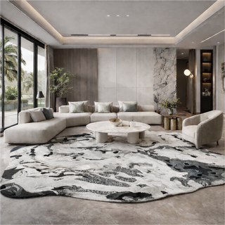 Italian Minimalist Island Handmade Rug – Skin-Friendly Luxury for Modern Living-GraffitiWallArts.com