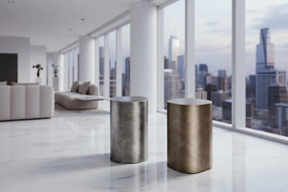 Italian Minimalist Wabi-Sabi Side Table – Designer Corner Table-GraffitiWallArts.com