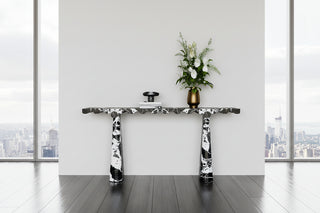 Italian Luxury Natural Marble Console Table 