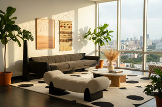 Italian Minimalist Channel-Tufted Bench