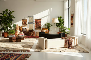Italian Minimalist Upholstered Long Bench