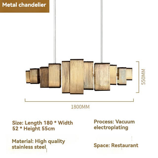 Italy Baxter Copper Spiral Chandelier
