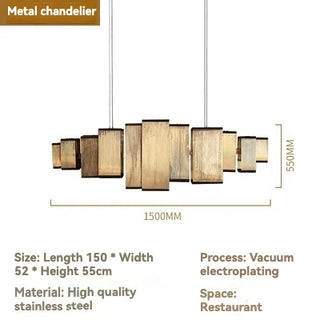 Italy Baxter Copper Spiral Chandelier