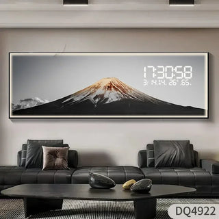Large Moon LED Digital Wall Clock – Aesthetic Modern Decor Timepiece-GraffitiWallArts.com
