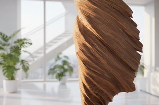 Large Wooden Goddess Floor Sculpture