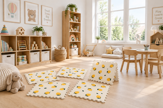 Lemon Print EVA Foam Interlocking Play Mat
