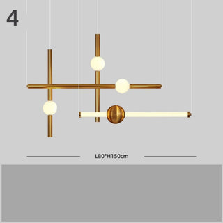 Long Tubes Glass Staircase Chandelier Lighting – Modern Glass Pendant-GraffitiWallArt