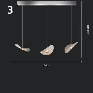 Lotus Leaf Glass Pendant Staircase Chandelier-Graffitiwallarts.com