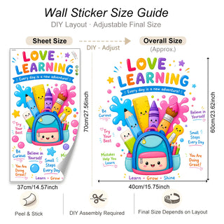 Love Learning Educational Wall Sticker for Kids