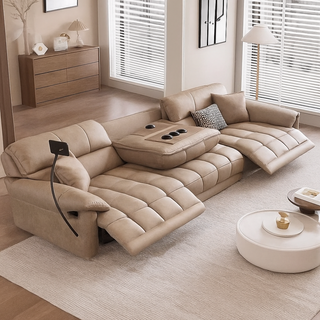 Loveseat Italian Genuine Leather Recliner Sofa