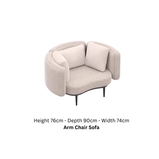 Luna Curve Luxury Modular Outdoor Sofa Set – Garden & Patio Lounge Collection - GraffitiWallArts.com