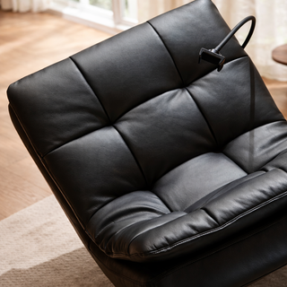 Luxury Genuine Leather Rocking & Swivel Single Sofa Chair - GraffitiWallArts.com