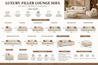 Luxury Filler Lounge Sofa – Ultimate Comfort & Elegance
